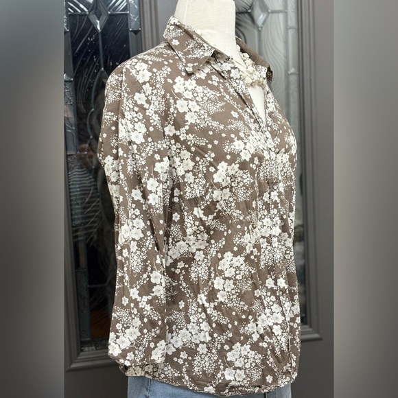 Columbia Sportswear XCO Floral Pearl Snap Front Women's Top - Picture 4 of 7